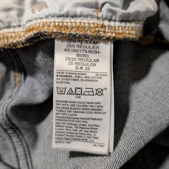 Gap True Skinny Ankle Sky High rise jeans size 25, 0 regular - Picture 13 of 14